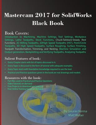 Mastercam 2017 for SolidWorks Black Book by Verma, Gaurav