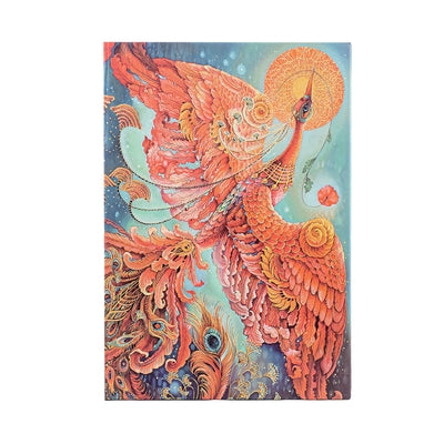 Firebird MIDI Unlined Hardcover Journal, 144pg, 120gsm by Paperblanks (Birds of Happiness): Firebird Birds of Happiness MIDI Unlined Hardcover by Paperblanks
