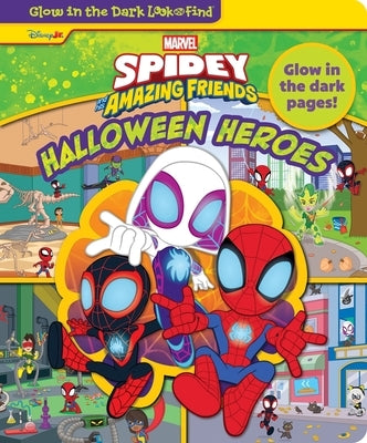 Disney Junior Marvel Spidey and His Amazing Friends: Halloween Heroes Glow in the Dark Look and Find by Pi Kids