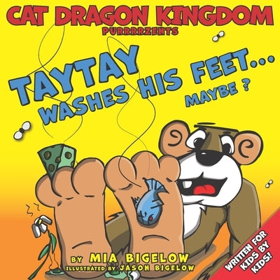 Cat Dragon Kingdom Purrrrzents Taytay Washes His Feet... Maybe? by Bigelow, Jason