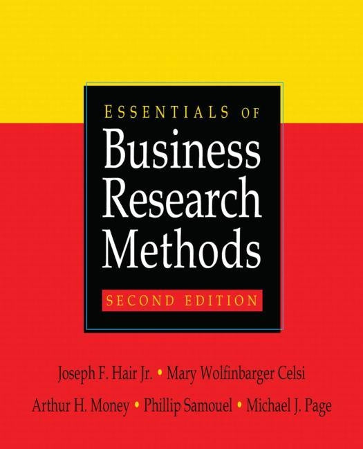 Essentials of Business Research Methods by Hair Jr, Joseph F.