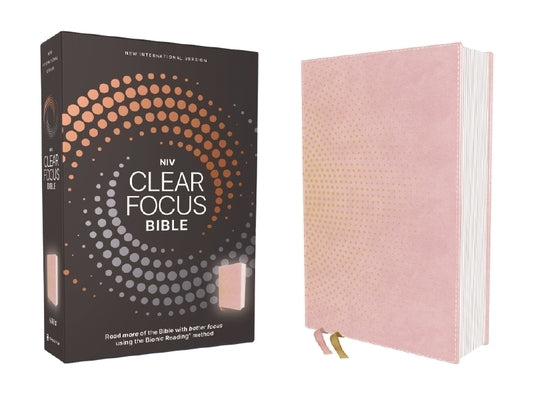 Niv, Clear Focus Bible, Leathersoft, Pink: Read More of the Bible with Better Focus by Zondervan