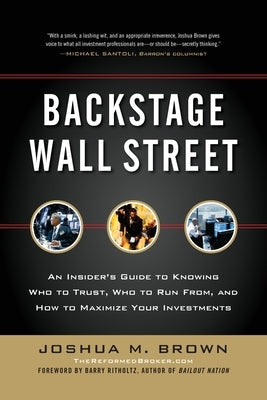Backstage Wall Street (Pb) by Brown, Joshua