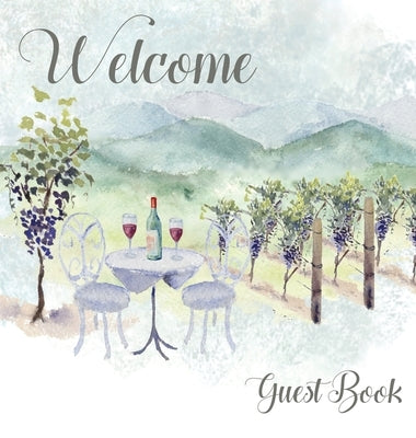Vineyard themed Guest Book, vacation home, comments book, holiday home, visitor book to sign by Bell, Lulu and