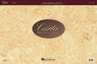 Carta Manuscript Paper No. 27 - Professional by Hal Leonard Corp