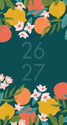 Floral Punch 2-Year 2026-27 3.5 X 6.5 Monthly Pocket Planner by Willow Creek Press