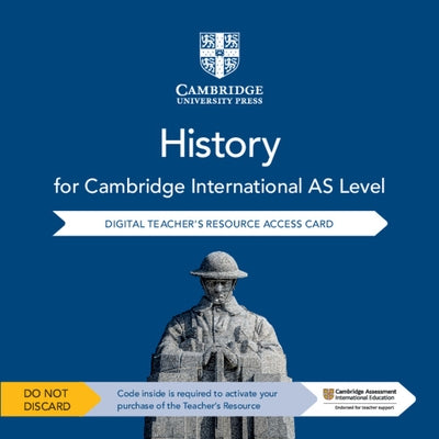 Cambridge International as Level History Digital Teacher's Resource Access Card by Etty, John