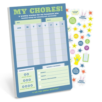 My Chores Weekly Tracker Pad Can-Do Pad with Sticker Sheet by Knock Knock Kids