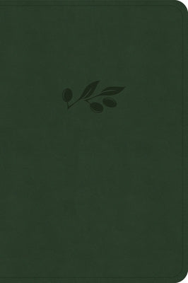 CSB Large Print Compact Reference Bible, Digital Study Edition, Olive Leathertouch by Csb Bibles by Holman