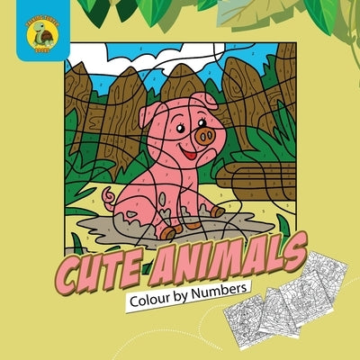 Cute Animals Colour by Numbers: Practice Learning Numbers While Having Fun Colouring! (Ages 3-5) by Talking Turtle Books