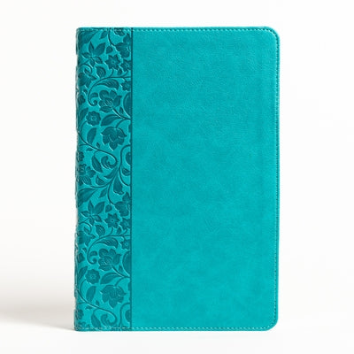 NASB Large Print Personal Size Reference Bible, Teal Leathertouch by Holman Bible Publishers