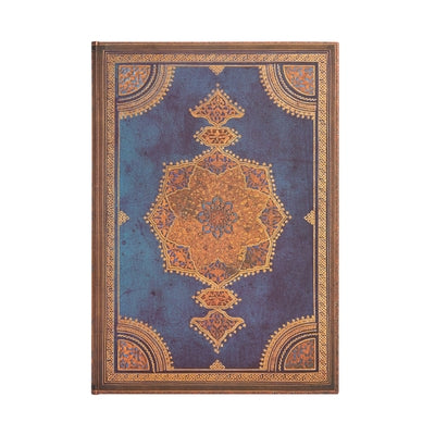 Safavid Indigo Grande Unlined Hardcover Journal, 128pg, 120gsm by Paperblanks (Safavid Binding Art) by Paperblanks