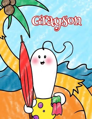 Grayson: Personalized Children's Coloring Book, Ima Gonna Color My Day at the Beach by Douglas, Karlon