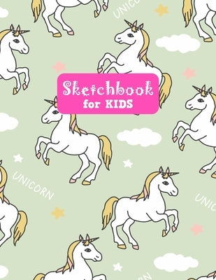 Sketchbook for Kids: Unicorn Large Sketch Book for Drawing, Writing, Painting, Sketching, Doodling and Activity Book- Birthday and Christma by Design Press, Lilly