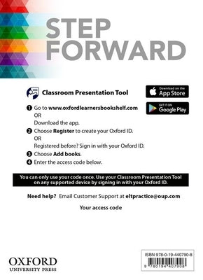 Step Forward 2e Levels 0 to 5 Classroom Presentation Tool Access Code Card: Pack Component by