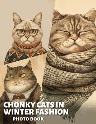 Chonky Cats in Winter Fashion Photo Book: Adorable Collection Featuring 40 Stylish Cats in Winter Clothing for Cat Lovers by Hull, Trystan