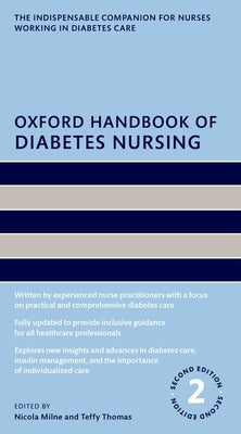 Oxford Handbook of Diabetes Nursing by Milne, Nicola