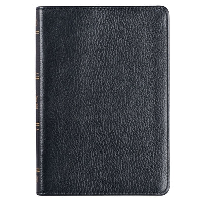 KJV Compact Bible Black Full Grain Leather by
