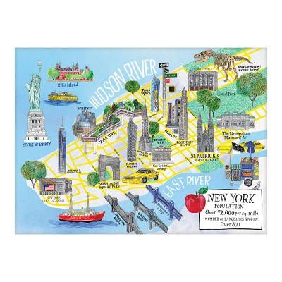 New York City Map 1000 Piece Puzzle by Galison