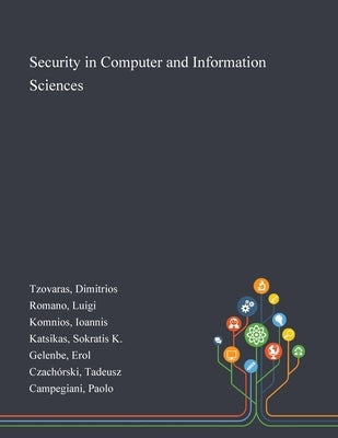 Security in Computer and Information Sciences by Tzovaras, Dimitrios