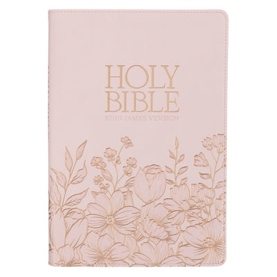 KJV Large Print Thinline (Faux Leather Pink) by Christian Art Gifts