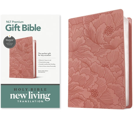 Premium Gift Bible Nlt, Filament Enabled (Leatherlike, Dusty Pink Petals, Red Letter) by Tyndale