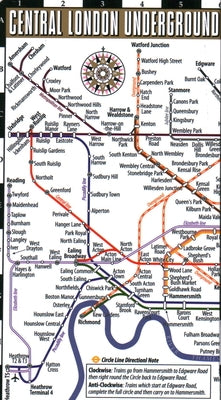 Streetwise London Underground Map: Laminated Map of the London Underground, England by Michelin