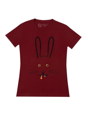 Bunnicula (Red) Women's Crew T-Shirt Small by Out of Print