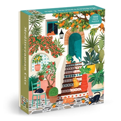 Mediterranean Cats 1000 Piece Puzzle by Galison