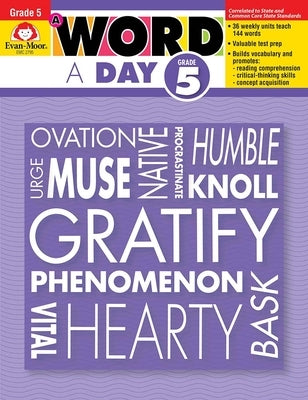 A Word a Day, Grade 5 Teacher Edition by Evan-Moor Corporation