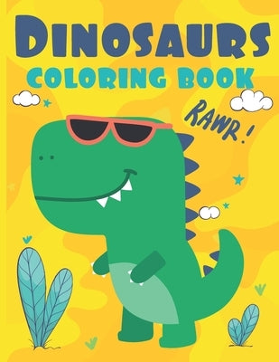 dinosaur coloring book: great gift fun and cute for kids boys girls and toddlers preschoolers ages 4-8,3-8, 6-8, Unique Illustrations fantasti by Ayoub, Bl