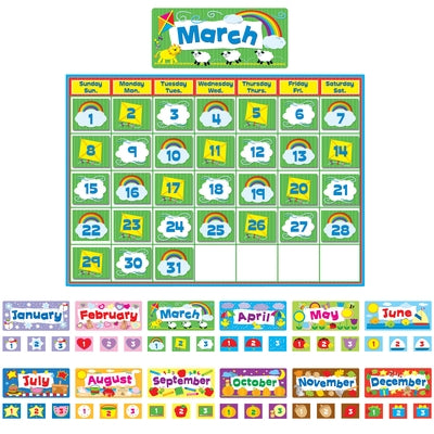 Complete Calendar Kit Bulletin Board Set by Carson Dellosa Education