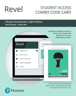Revel for Lifespan Development -- Combo Access Card by Boyd, Denise