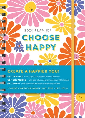 2026 Choose Happy Planner: August 2025-December 2026 by Sourcebooks