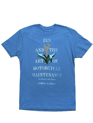 Zen and the Art of Motorcycle Maintenance Unisex T-Shirt Medium by Out of Print