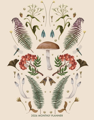 Magic Mushroom 2026 7.5 X 9.5 Booklet Monthly Planner by Willow Creek Press