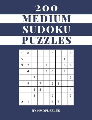 200 Medium Sudoku Puzzles: Large Print (Just One Puzzle Per Page) Sudoku Puzzlebook Ideal For Kids Adults and Seniors (All Ages) by Publications, Hmdpuzzles