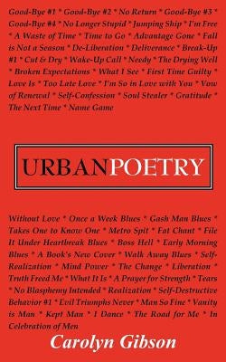 Urban Poetry by Gibson, Carolyn