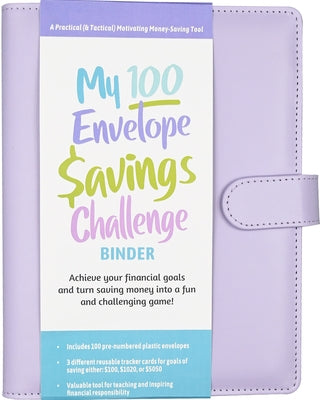 My 100 Envelope Savings Challenge Binder (Removable Cover Band for Security) by