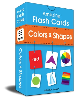 Amazing Flash Cards Colors & Shapes: Early Development of Preschool Toddler (55 Cards) by