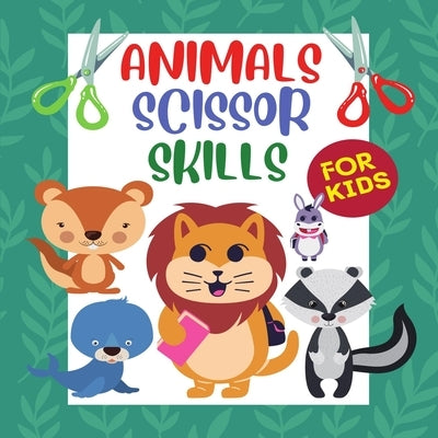 Animals scissor skills for kids: Scissor Practice for Toddlers, Kids/ Cut and Color by McJamie, Rex