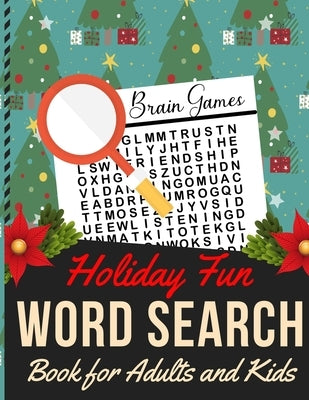 Holiday Fun Word Search Book for Adults and Kids: Holiday themed word search puzzle book Puzzle Gift for Word Puzzle Lover Brain Exercise Game by Press, Dipas