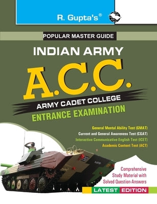 Army Cadet College (ACC) Entrance Exam Guide (Big Size) by Board, Rph Editorial
