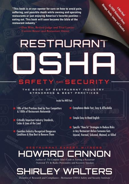 Restaurant OSHA Safety and Security: The Book of Restaurant Industry Standards & Best Practices by Cannon, Howard