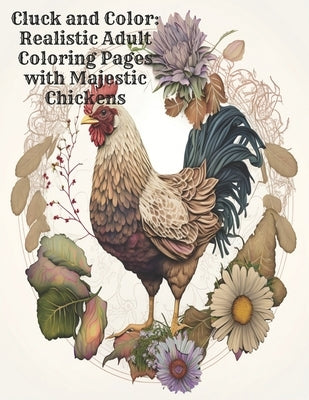 Cluck and Color: Realistic Adult Coloring Pages with Majestic Chickens by Burrell, Steven