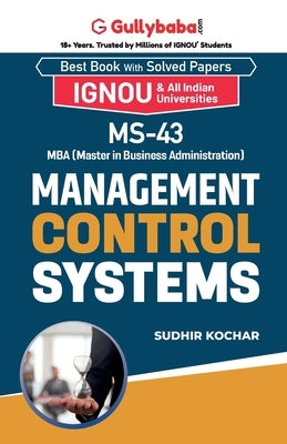 MS-43 Management Control Systems by Kochhar, Sudhir