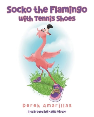 Socko the Flamingo with Tennis Shoes by Amarillas, Derek