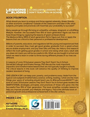 Lessons of Lions: 31 Exclusive Lessons They Don't Teach You In School - SPECIAL EDITION by McCullough, Darnell