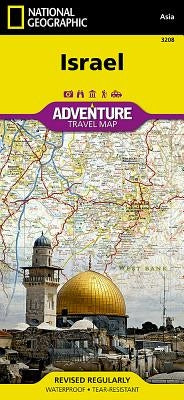 Israel Map by National Geographic Maps