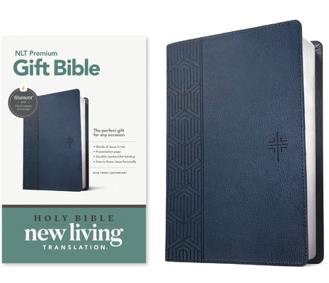 Premium Gift Bible Nlt, Filament Enabled (Leatherlike, Blue Cross, Red Letter) by Tyndale